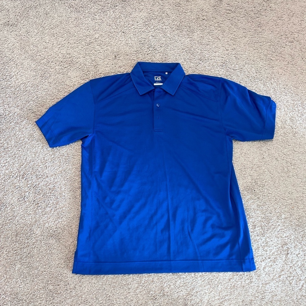 Cutter & Buck Colbart Blue Preppy Men’s Golf Polo

Size M
